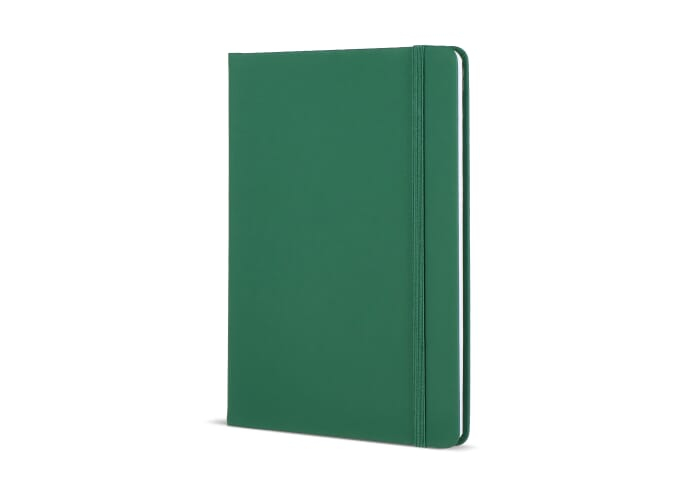 Carnet A5 personnalisé avec fermeture élastique Vert foncé